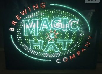 Magic Hat Brewing Company Optical Fiber Sign Box 16” X 12.5”