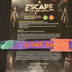 2-Day Escape GA+ Tickets