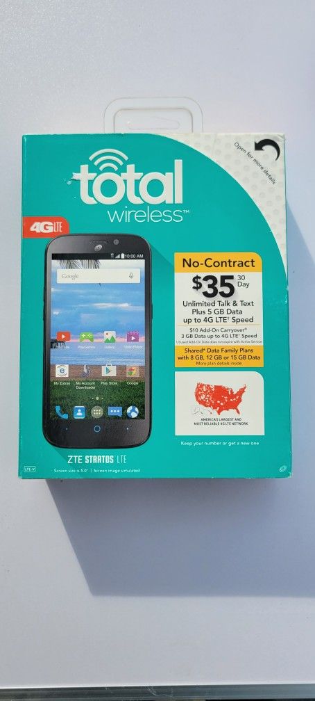 ZTE Stratos Total Wireless Cell Phone
