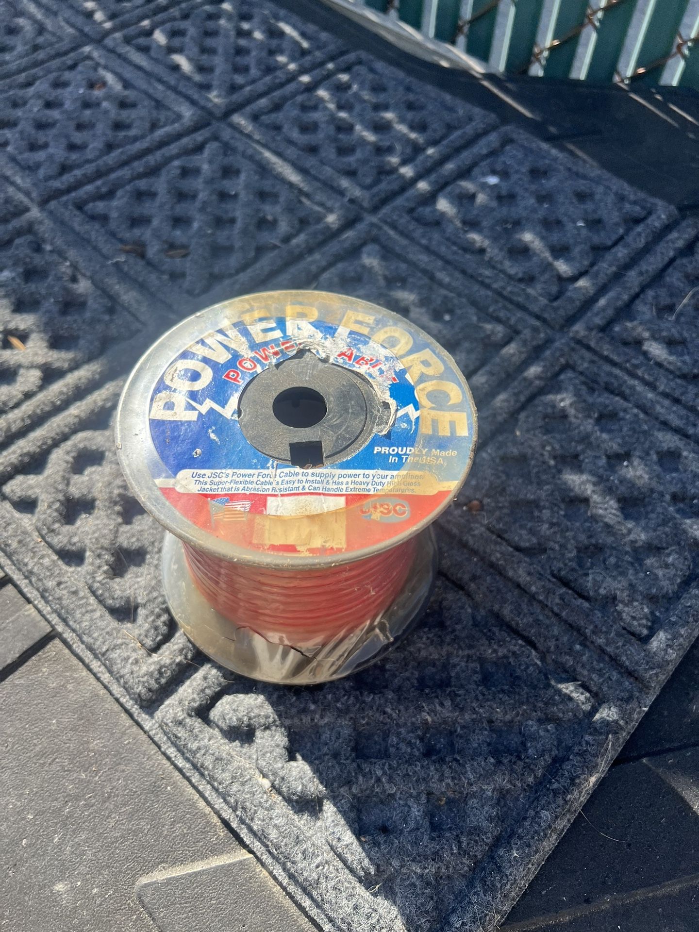 POWER FORCE Red Power Cable Spool - Car Audio / General Wiring