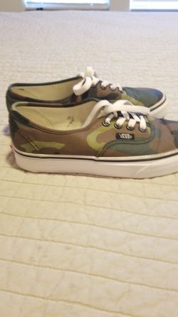 Camo Van's low top sneakers