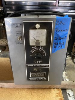 Lewco Electric Marine Battery Charger 24V 40 Amp 2 Bank