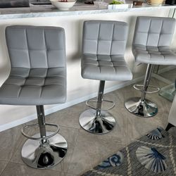 3 Brand New Swivel Barstools 
