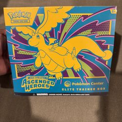 ascended to heroes pokémon center ETB elite trainer box new sealed trade for Prismatic Evolutions Pokemon Center Elite Trainer Box 