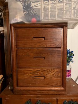 Night stand dresser hard wood