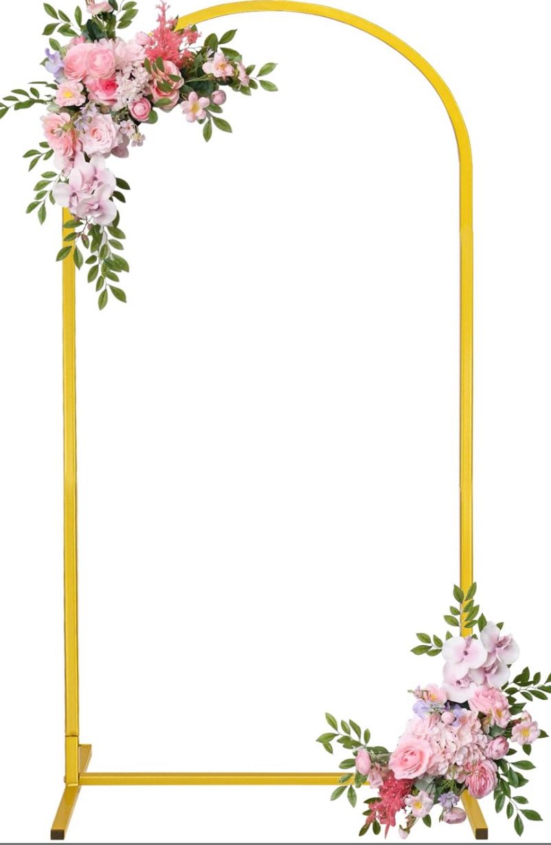 6FT Gold Arch Backdrop