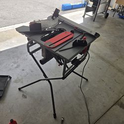 10 inch plug in table saw with stand