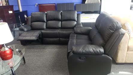 Muebles reclinables color negro