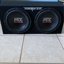 Mtx Terminator 1200 Watt Subwoofer And Assembly Kit