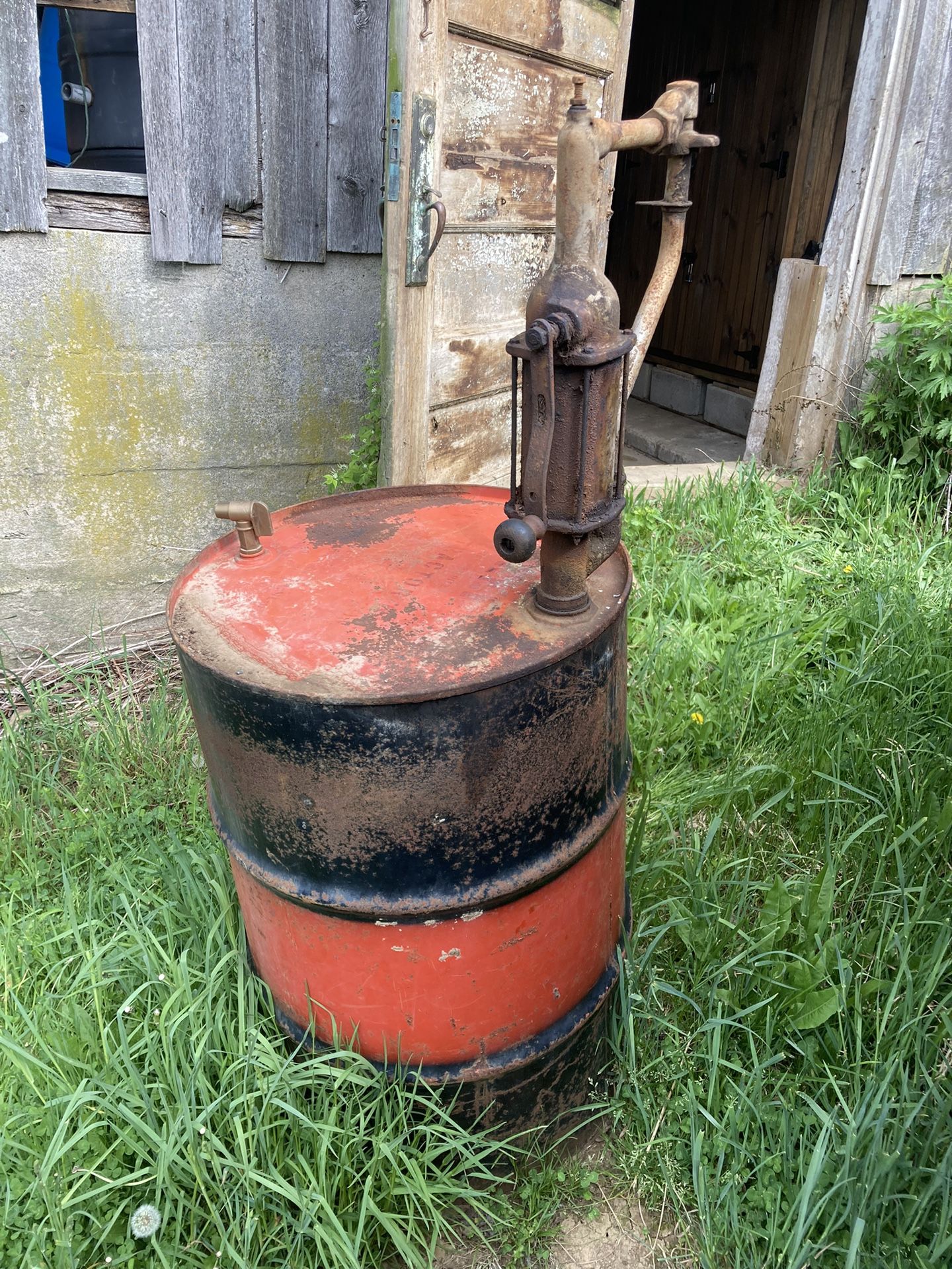 Old Drum And Pump