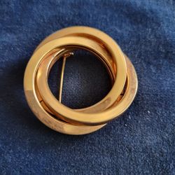 Vintage Twisted Triple Knot Brooch