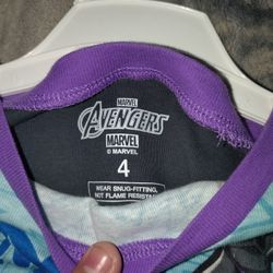 MARVEL. PJS.  KIDS SIZE 4