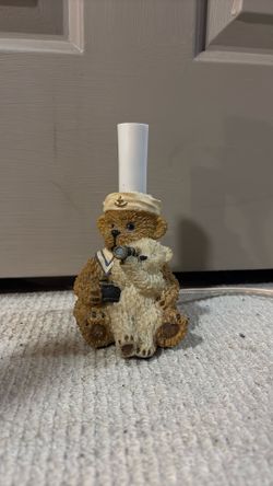 Cute working bear lamp