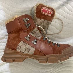 Gucci X Sega Calfskin Boots Suede