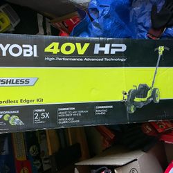 40V HP Brushless 9 in. Cordless Edger with 4.0 Ah Battery and Charger