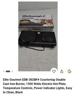 Electric Double Burner