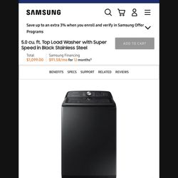 Samsung Washer 