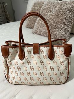 DB MONOGRAM SIGNATURE SATCHEL