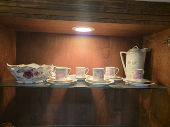 Vintage German Porcelain Tea Set – Floral Rose Pattern (Germany 231)