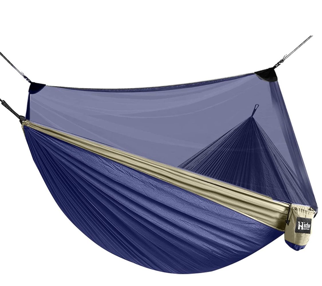 Hieha Double Camping Hammock with Mosquito Net