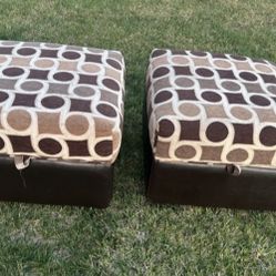 Nice Matching Ottoman Set With Storage 