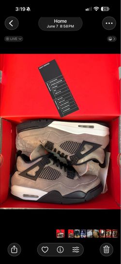 Air Jordan 4 Retro Taupe Haze Sneakers (Size 11M)