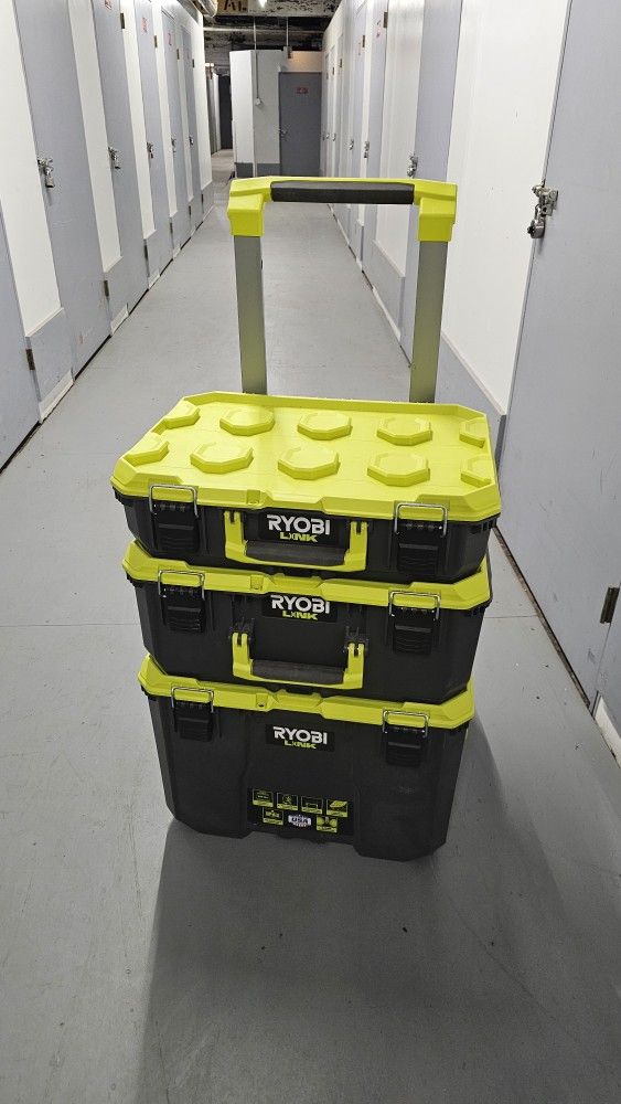 Ryobi LINK Rolling Tool Box w/ Medium & Standard Tool Boxes