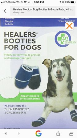 Healers booties for dogs