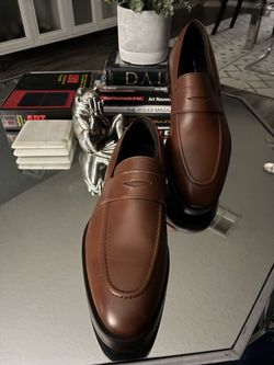 Brown leather loafers Wolf and Shepherd mens 11 1/2