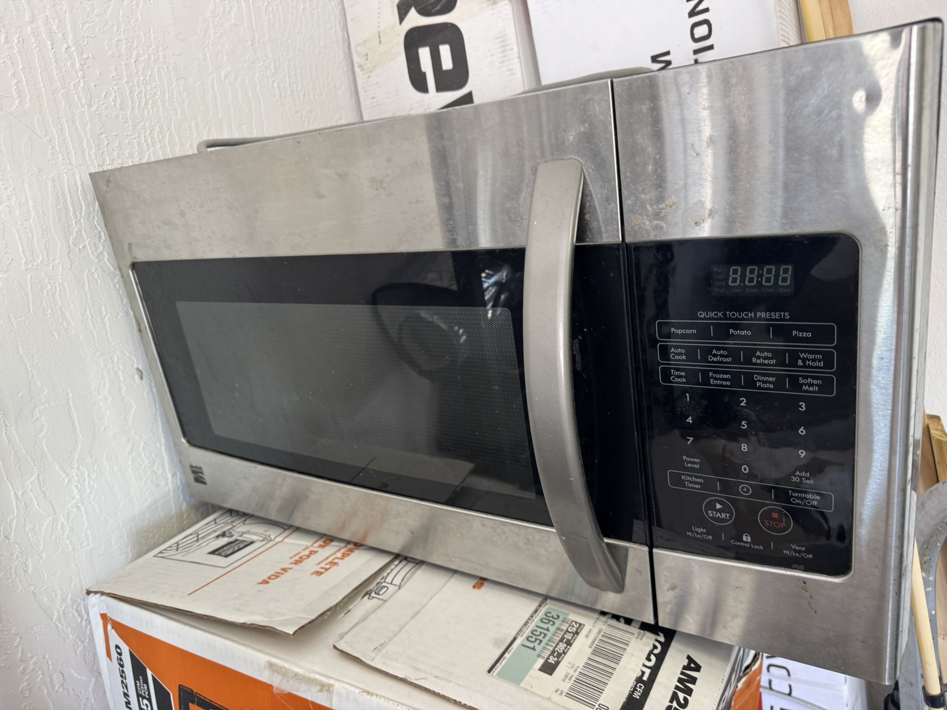 Stainless Steel Over Range Microwave