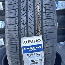 20” KUMHO CRUGEN HP71 Tires. Size 255/50 R20  Brand New In Stock 