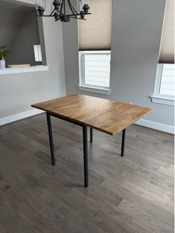 West Elm Box Frame Drop Leaf Extendable Table