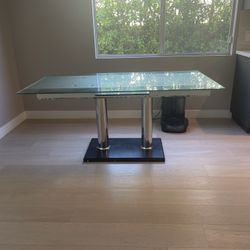 Modern Glass Table Adjustable 