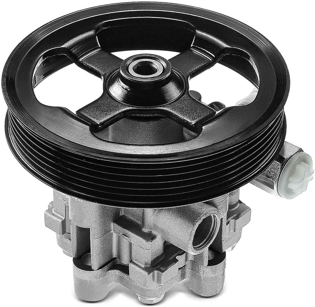 YHTAUTO Power Steering Pump with Pulley Replacement for Jeep Compass Patriot 2007-2017, Dodge Caliber 2007-2012 l4 2.0L 2.4L 1.8L, Power Assist Pump