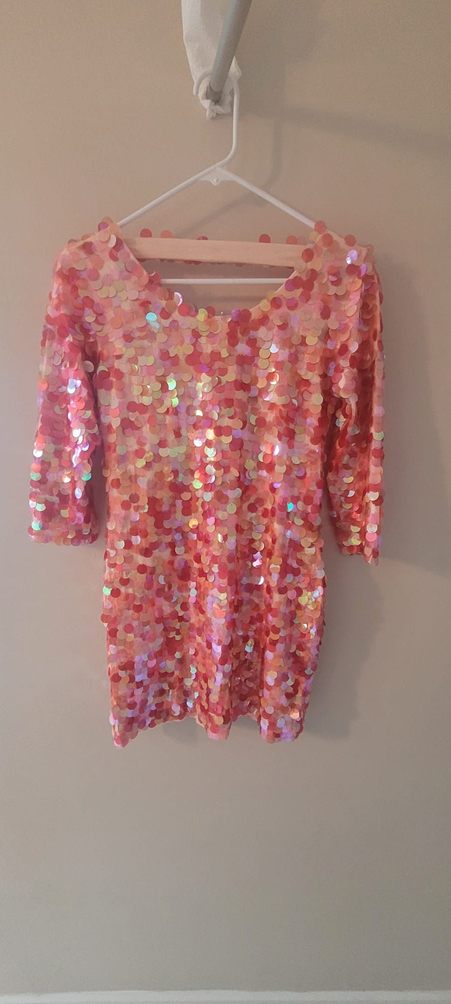 Pink Sequin Dress