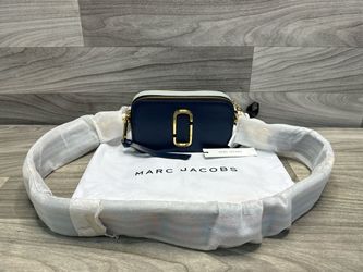 Marc Jacobs Women's The Snapshot Bag Blue Crossbody Logo Messenger (A1D018900)