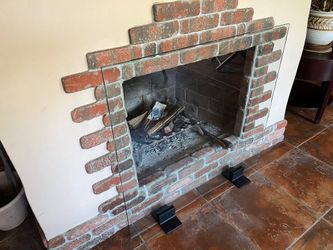 Fireplace Screen Shield - Glass