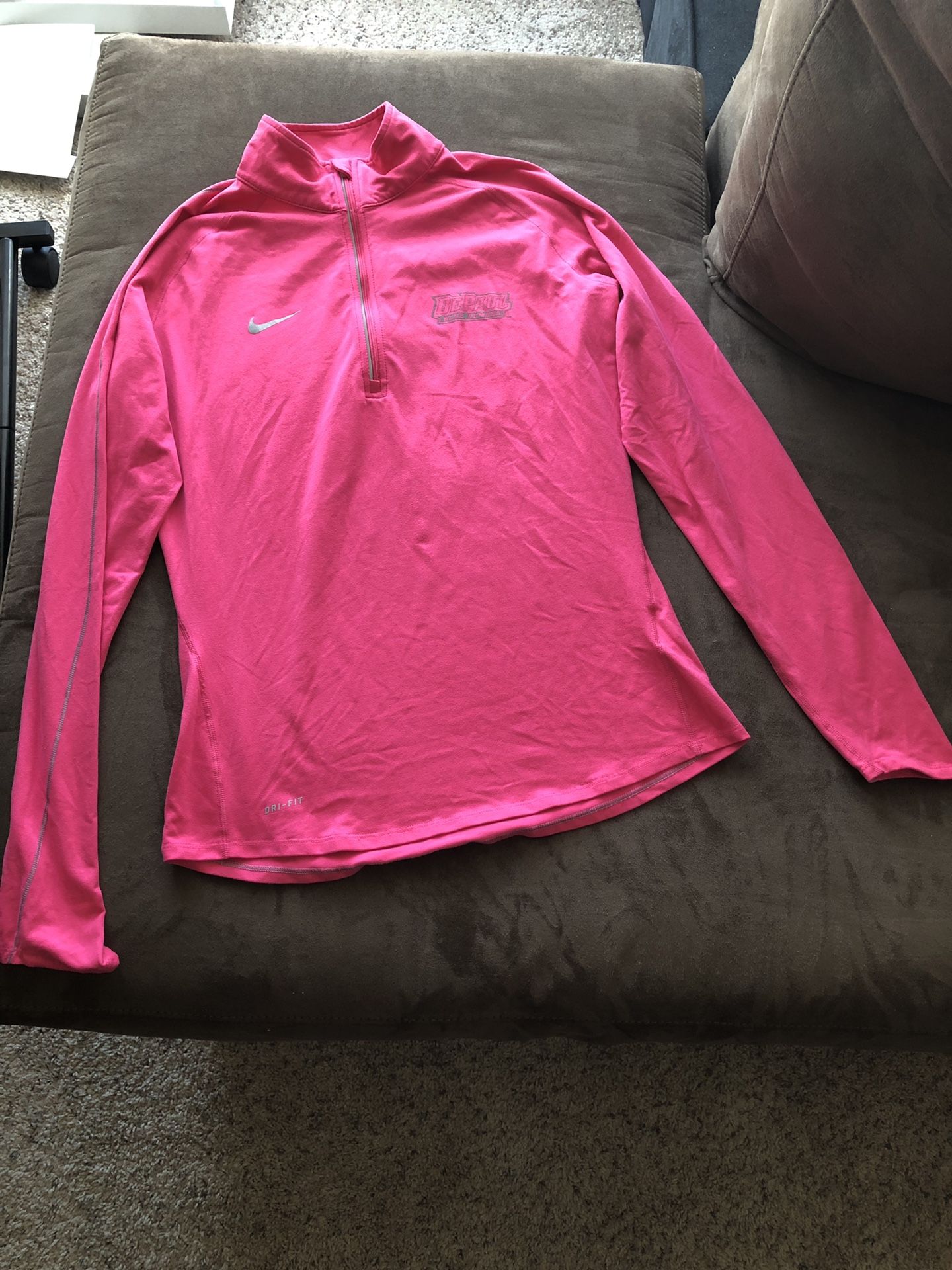 Nike DePaul Pink Quarter Zip