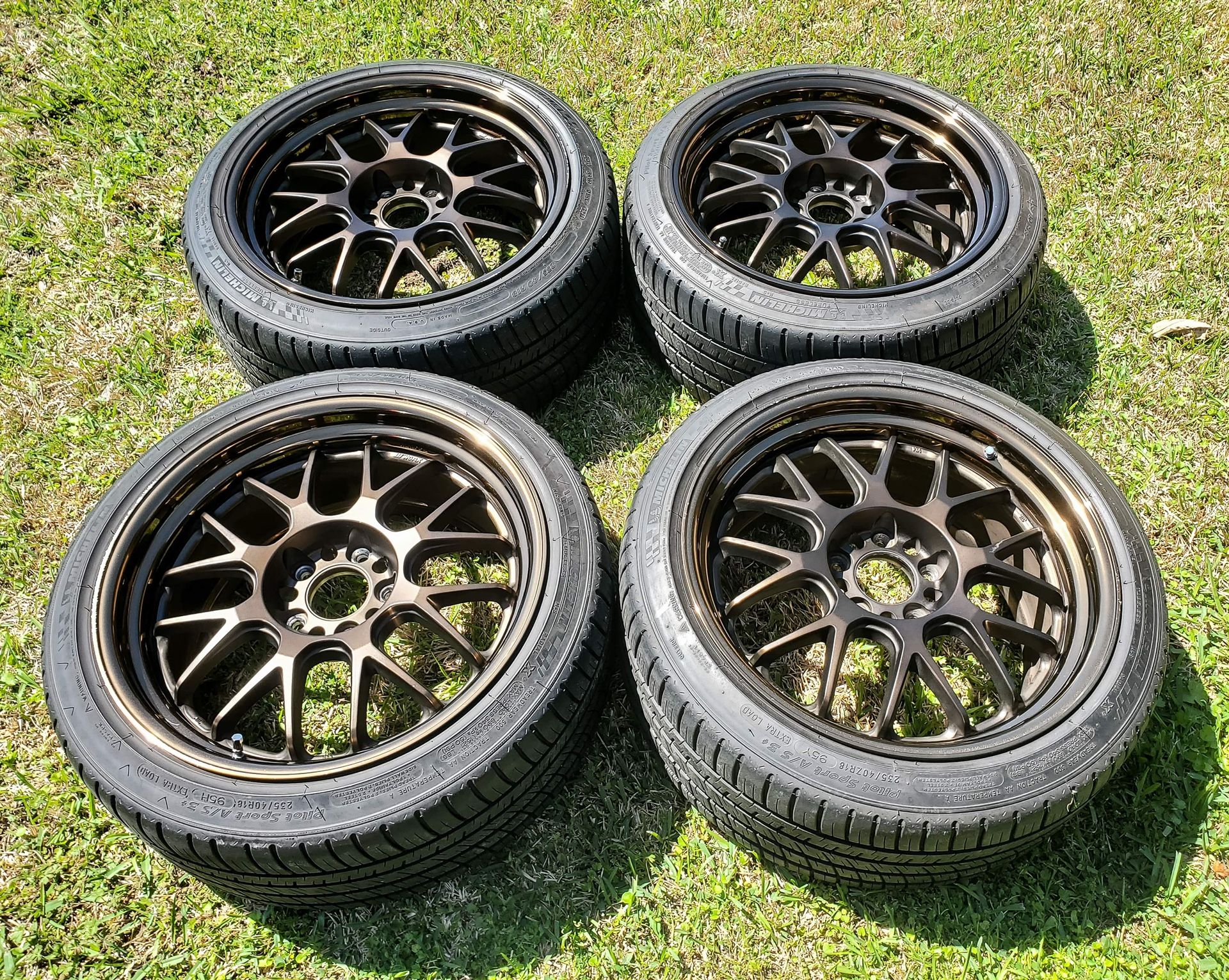 Work Meister M1R 18x9.5 +38 with Michelin Tires