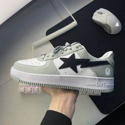 Bapesta Grey and Black