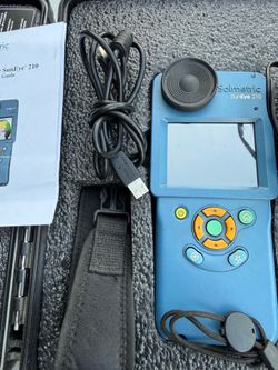Solmetric SunEye 210 handheld electronic tool for solar site assessment and shade analysis.