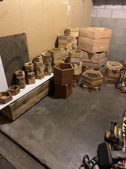 Planter Box Reclaimed Wood Raised Bed Flower Pot Garden 