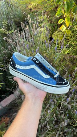 Pearlized pack vans black navy blue size 7 men (8.5 women’s) brand new