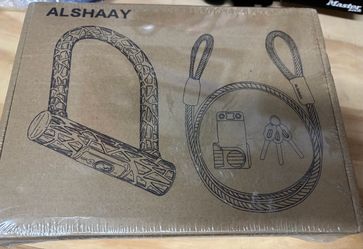 New Sealed Bike U Lock & Flex Cable