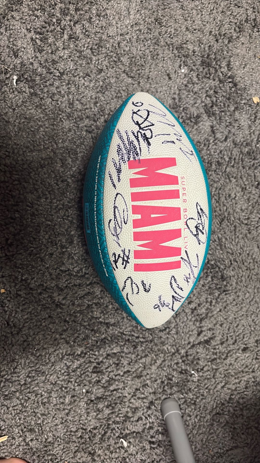 Signed Football (9 Total Dolphins Signatures)