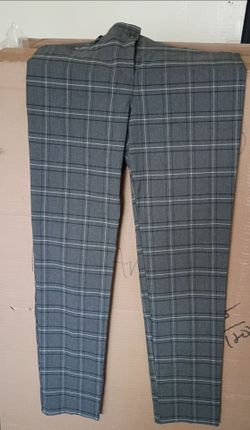 Gray plaid work or dress pants size 10