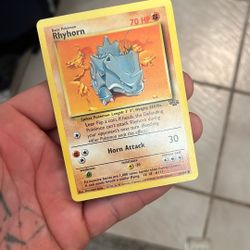 Rhyhorn Pokemon Card