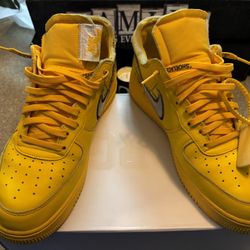 Off White Nike Air Force 1 Lemonade Ica 11