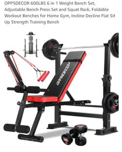 New In Box Weight Bench