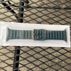 Apple Watch Olive Green Silicone Buckle Band 49/45/44/42
